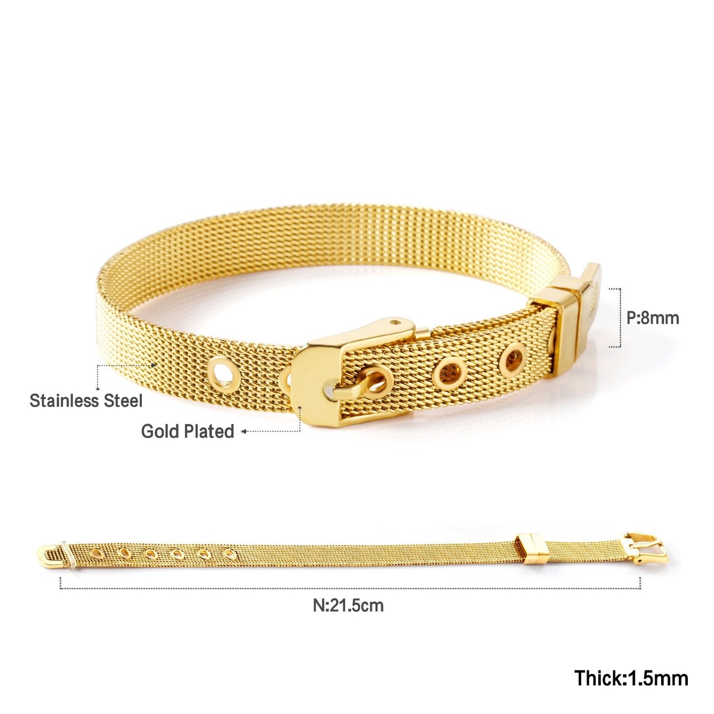 "Cinturon" by Balissa Armband Mein Shop
