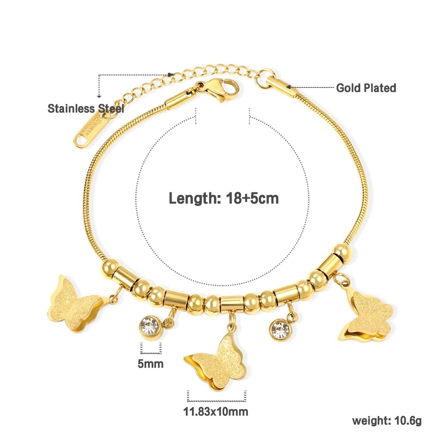 "Papillon" by Balissa Armband Mein Shop