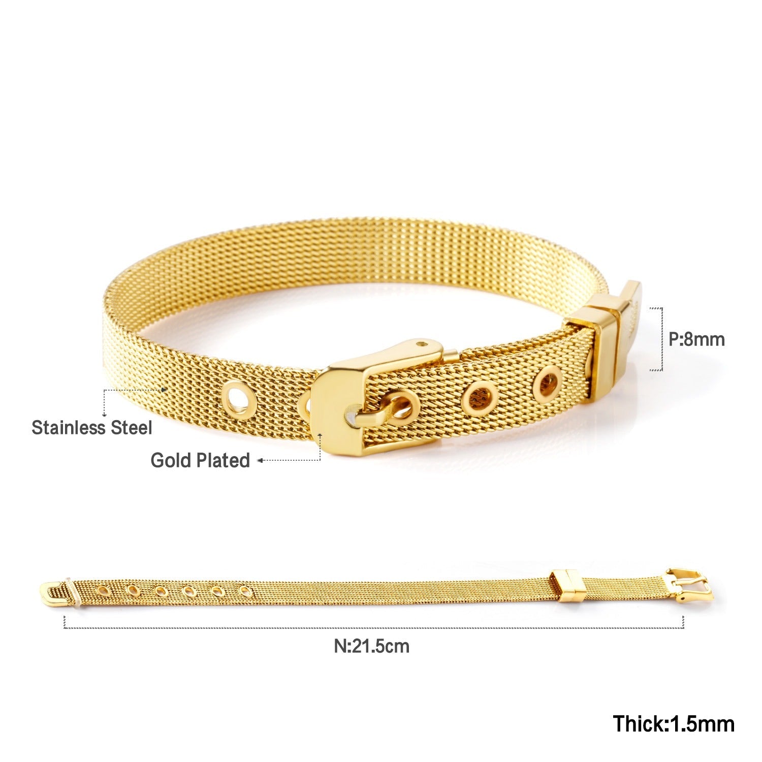 "Cinturon" by Balissa Armband Mein Shop